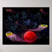 Space Fantasy Tentacles Poster (Voorkant)