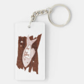 Space Ferretten Acrylische Sleutelhanger (achterkant)