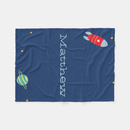 Space Fleece Blanket Deken (Voorkant (Horizontaal))