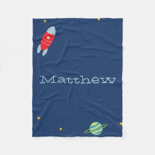 Space Fleece Blanket Deken (Voorkant)
