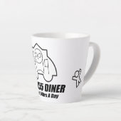 Space Foods AREA55 DINER Latte Mok (Rechterhoek)