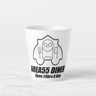 Space Foods AREA55 DINER Latte Mok
