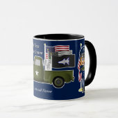 Space Force Notenkraker met kleine militaire vrach Mok (Voorkant rechts)