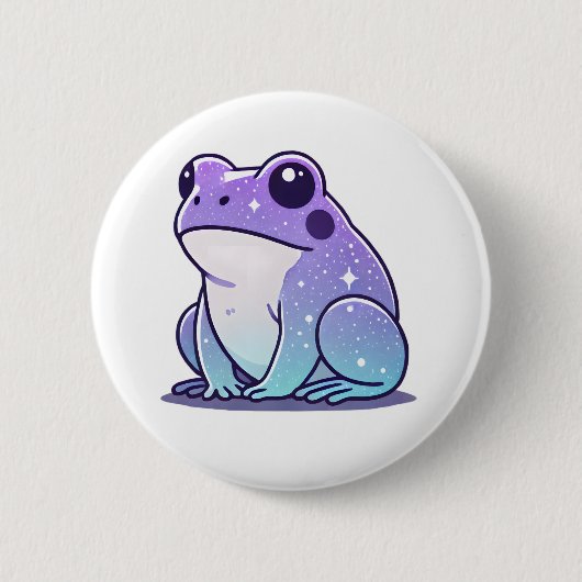 Space Frog Badge Ronde Button 5,7 Cm (Voorkant)