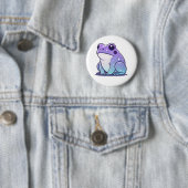 Space Frog Badge Ronde Button 5,7 Cm (In situ)