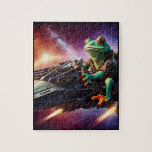 Space Frog puzzel Legpuzzel