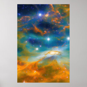 Space Galaxy-Afbeelding Poster