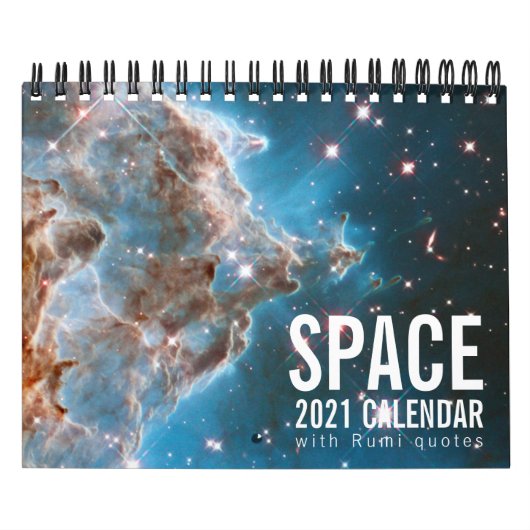 Space Galaxy Astronomy Universe Rumi Quotes Kalender (Hoes)