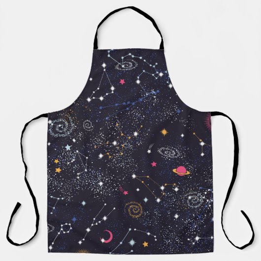 Space Galaxy constellation seamless pattern Schort (Voorkant)