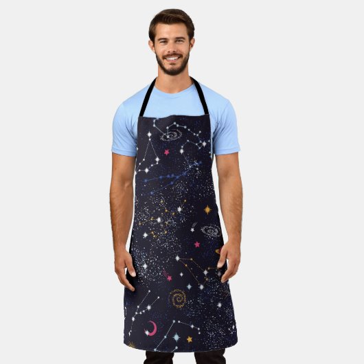 Space Galaxy constellation seamless pattern Schort (Gedragen)