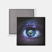 Space Galaxy Earth Oogmagneet Magneet (Voorkant / Achterkant)