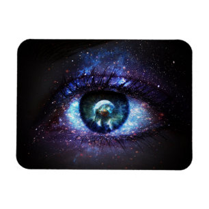Space Galaxy Earth Oogmagneet Magneet