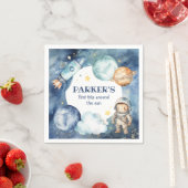 Space Galaxy Eerste reis rond de zon Verjaardag Servet (Insitu)