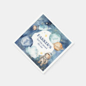 Space Galaxy Eerste reis rond de zon Verjaardag Servet (Hoek)