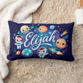Space Galaxy Elijah gepersonaliseerd Sierkussen Kussen (Deken)