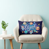 Space Galaxy Elijah gepersonaliseerd Sierkussen Kussen (Stoel)