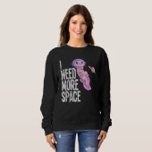 Space Galaxy Flying Axolotl Spacesuit Salamander S Trui (Voorkant volledig)