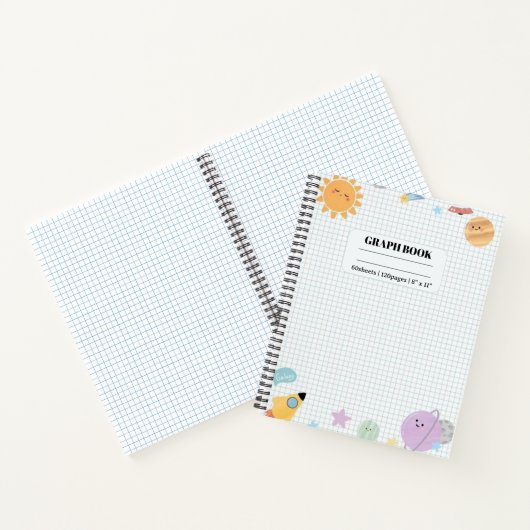 Space Galaxy Graph spiraal Notitieboek (Binnen)