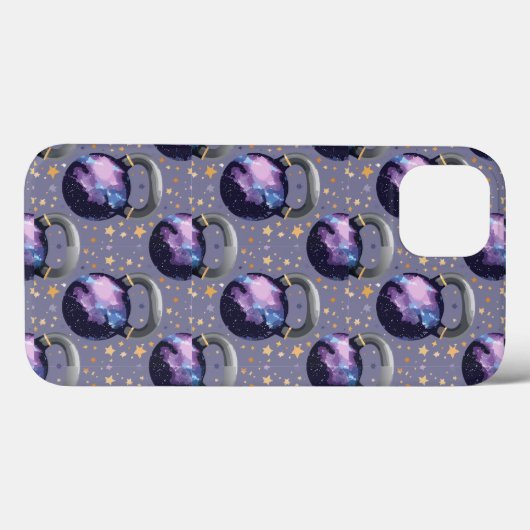 Space Galaxy Kettlebell Case-Mate iPhone Case (Achterkant (horizontaal))