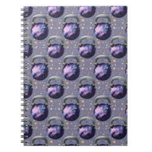 Space Galaxy Kettlebell Notitieboek
