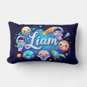 Space Galaxy Liam gepersonaliseerd Sierkussen Kussen (Voorkant)