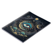 Space Galaxy Maan Oog Notitieboek (Linkerzijde)