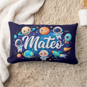 Space Galaxy Mateo gepersonaliseerd Sierkussen Kussen (Deken)