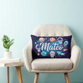 Space Galaxy Mateo gepersonaliseerd Sierkussen Kussen (Stoel)