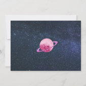 Space Galaxy Meisje 3e 5e 6e 7e 8 Foto Verjaardag Kaart (Achterkant)