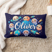 Space Galaxy Oliver gepersonaliseerd Sierkussen Kussen (Deken)