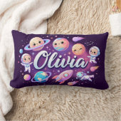 Space Galaxy Olivia Gepersonaliseerd Sierkussen Kussen (Deken)