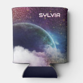 Space Galaxy Planeet | Gepersonaliseerde blikjesko Blikjeskoeler (Achterkant)