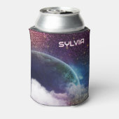 Space Galaxy Planeet | Gepersonaliseerde blikjesko Blikjeskoeler (Blikje Achterkant)