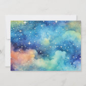 Space Galaxy ✨ Planeten Foto Eerste Verjaardag Kaart (Achterkant)