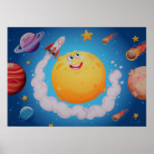 Space Galaxy Poster (Voorkant)