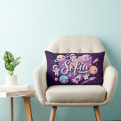 Space Galaxy Sofia gepersonaliseerd Sierkussen Kussen (Stoel)