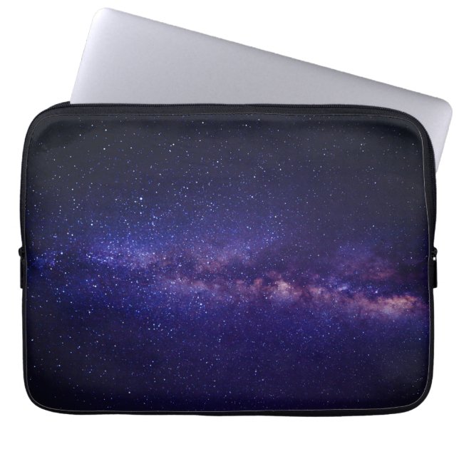 Space Galaxy Star-patroon Laptop Sleeve (Voorkant)