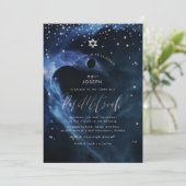 Space Galaxy Stars Bar Mitswa Aankondiging (Staand voorkant)