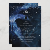 Space Galaxy Stars Bar Mitswa Aankondiging (Voorkant / Achterkant)