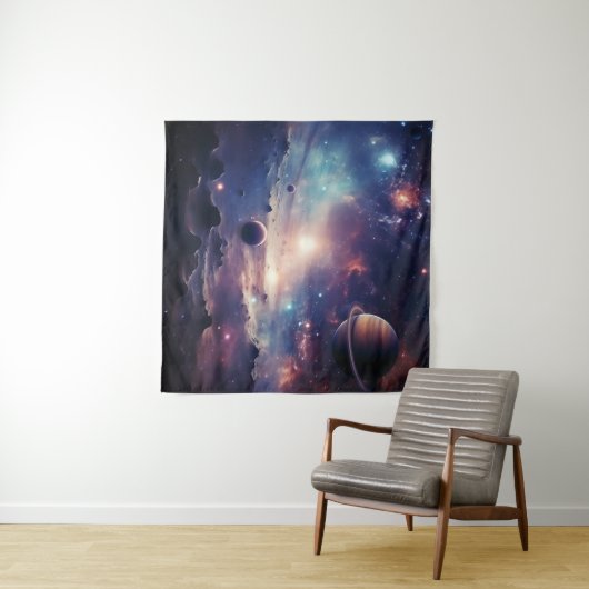 Space Galaxy symfonie tapijt Wandkleed (In Situ (horizontaal))