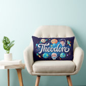 Space Galaxy Theodore Gepersonaliseerd Sierkussen Kussen (Stoel)
