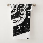 Space Galaxy Universe Moon Stars Bad Handdoek (Insitu)