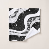 Space Galaxy Universe Moon Stars Bad Handdoek (Wasdoekje)