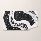 Space Galaxy Universe Moon Stars Bad Handdoek (Handdoek)