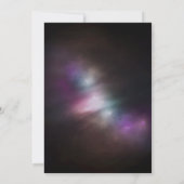 Space Galaxy Wedding Invitation Kaart (Achterkant)