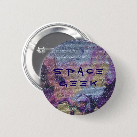 Space Geek Badge Ronde Button 5,7 Cm (Voorkant /achterkant)
