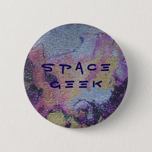 Space Geek Badge Ronde Button 5,7 Cm