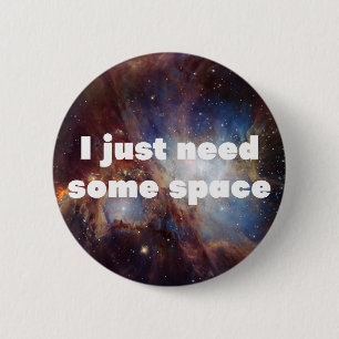 Space Geek Funny Button