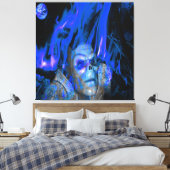 Space Geest Canvas Afdruk (Insitu (Slaapkamer))