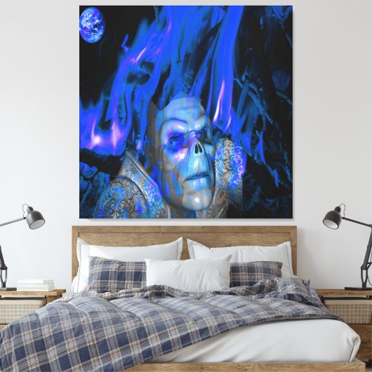 Space Geest Canvas Afdruk (Insitu (Slaapkamer))